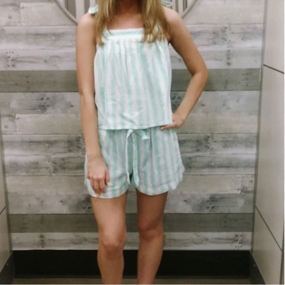 Stony clover stripe top and shorts